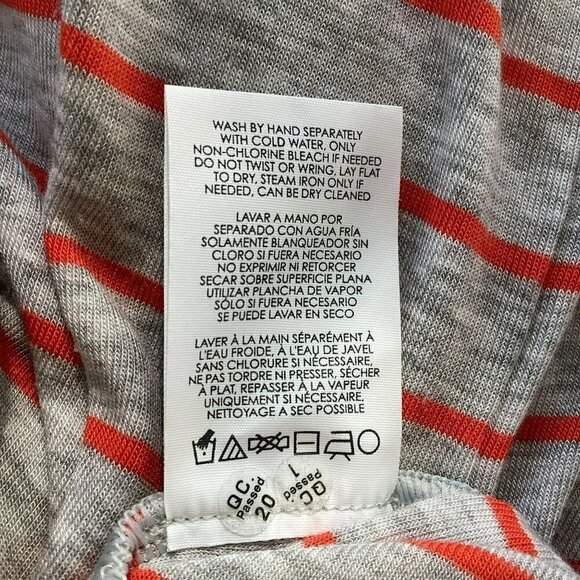 CAbi Sleeveless Tee Crew Neck Pullover Striped Layered Hem Women's Size Medium - Picture 9 of 9